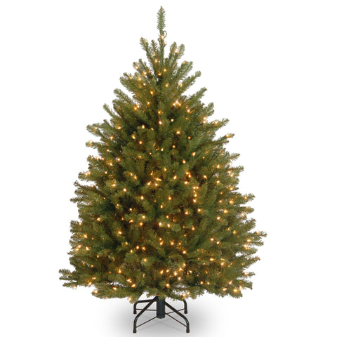 National Tree Company Dunhill Fir front view showing full shape and ready-to-decorate benefit