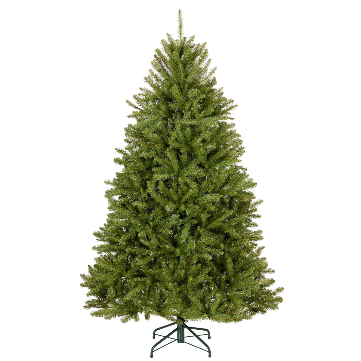 National Tree Company Dunhill Fir front view showing full shape and ornament capacity