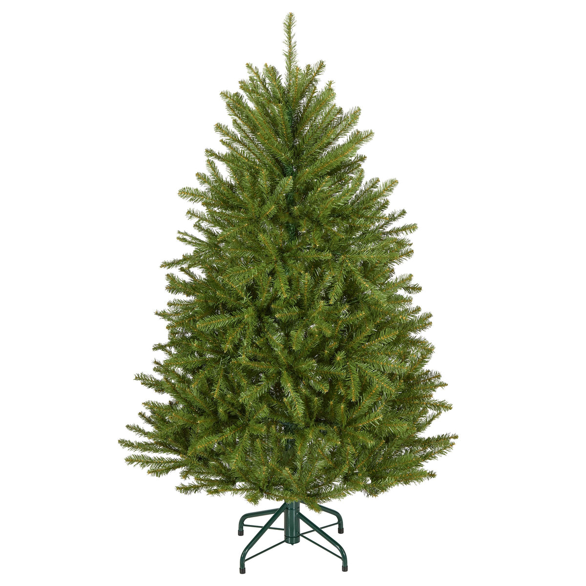 National Tree Company Dunhill Fir front view showing full shape and easy decorating benefit