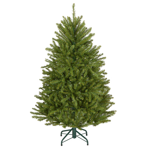National Tree Company Dunhill Fir front view showing full shape and easy decorating benefit
