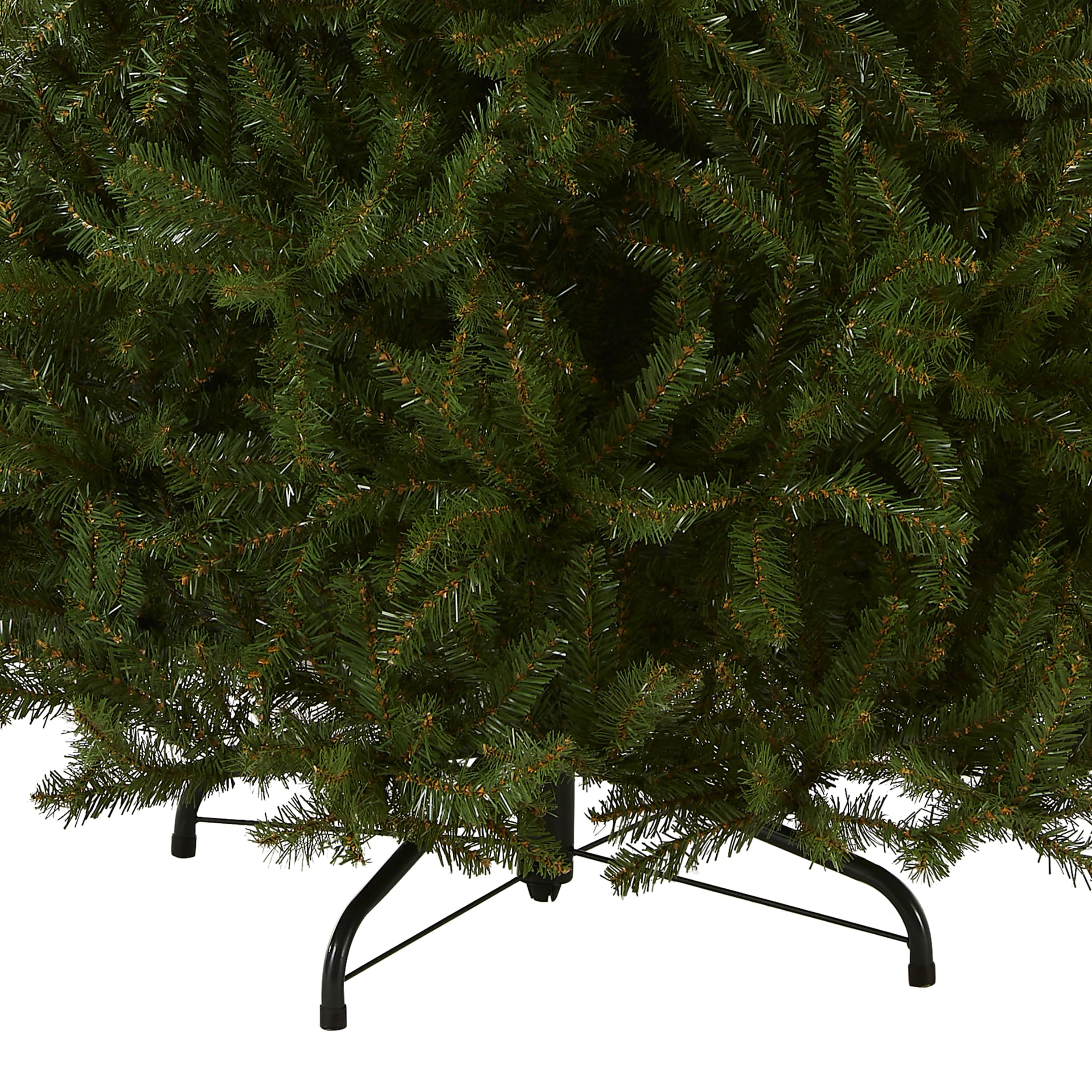 National Tree Company Dunhill Fir staged in living room illustrating styling benefit