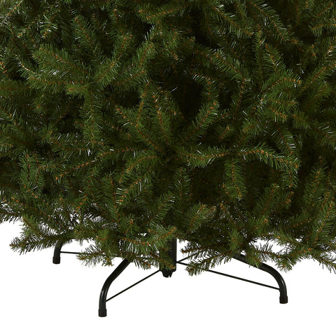 National Tree Company Dunhill Fir staged in living room illustrating styling benefit