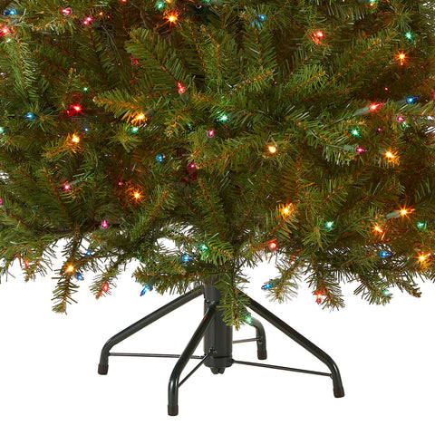 National Tree Company detailed shot of multicolor prelit bulbs showing festive glow benefit