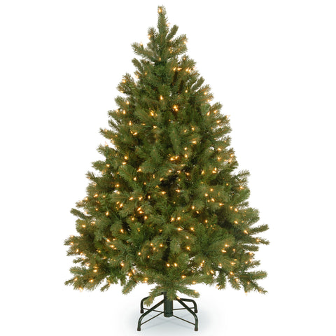 National Tree Company front view showing full 4.5ft downswept Douglas Fir and wide profile benefit