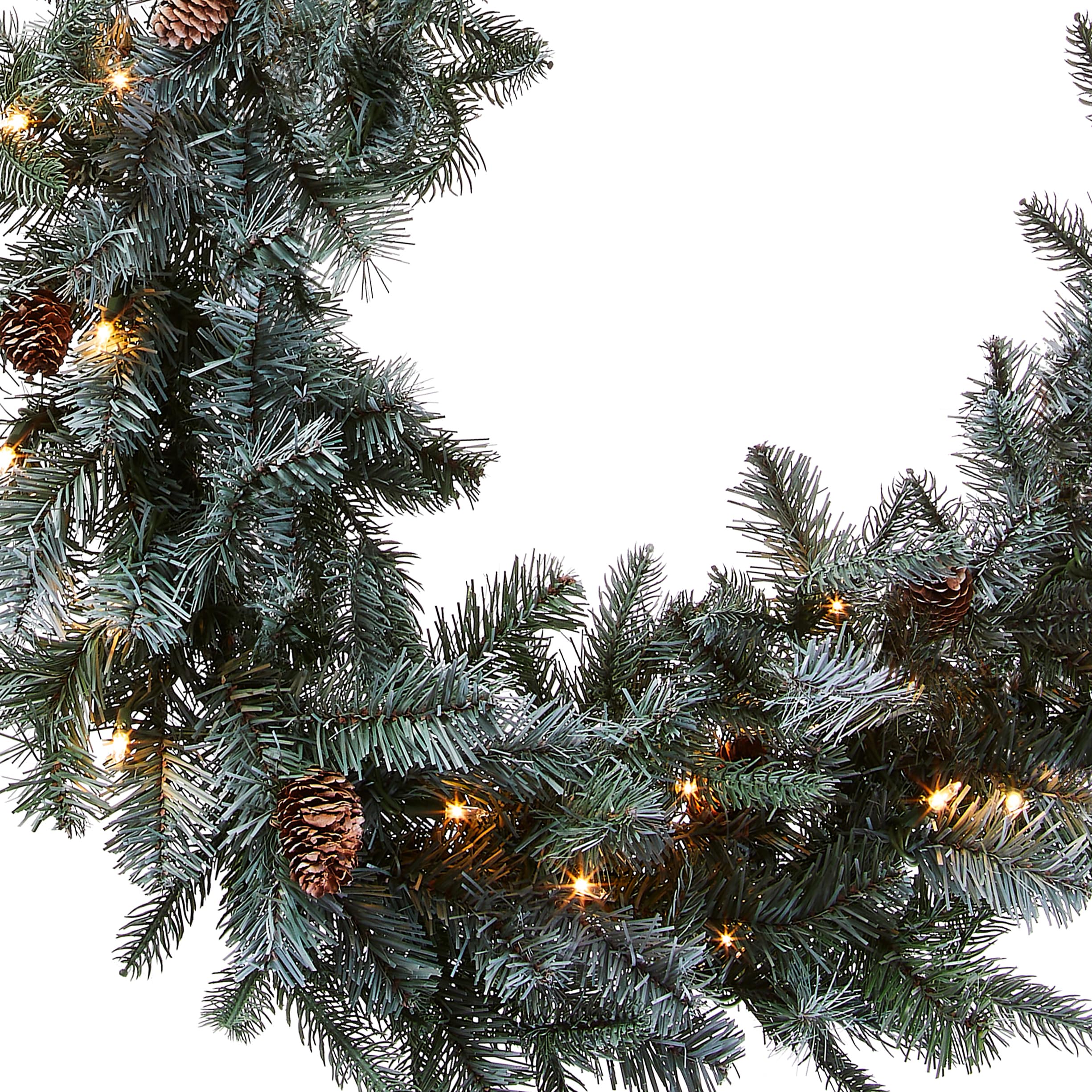National Tree Company close-up of Feel Real needles and texture, realistic spruce look