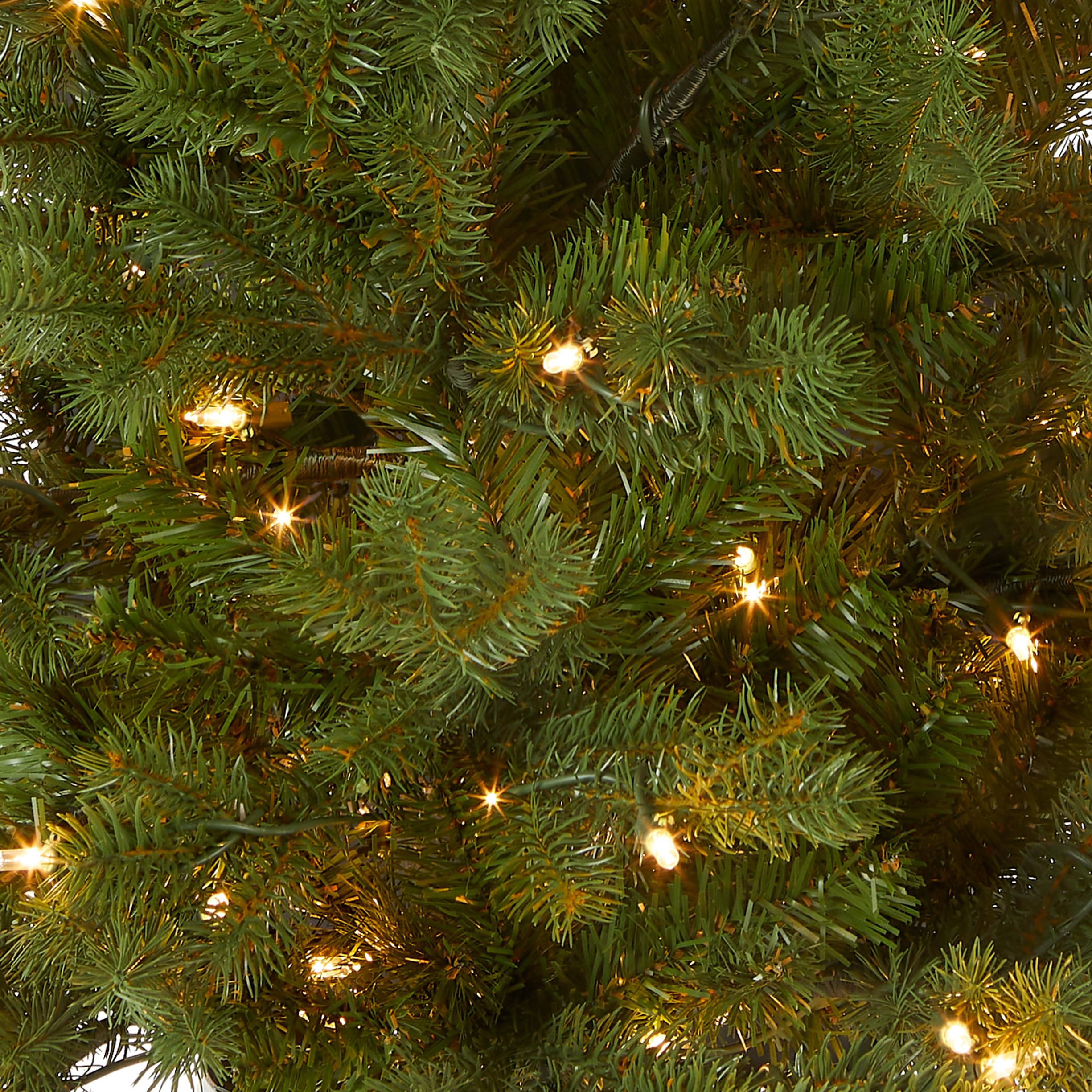 National Tree Company close-up of 'Feel Real' tips showing realistic texture and durability