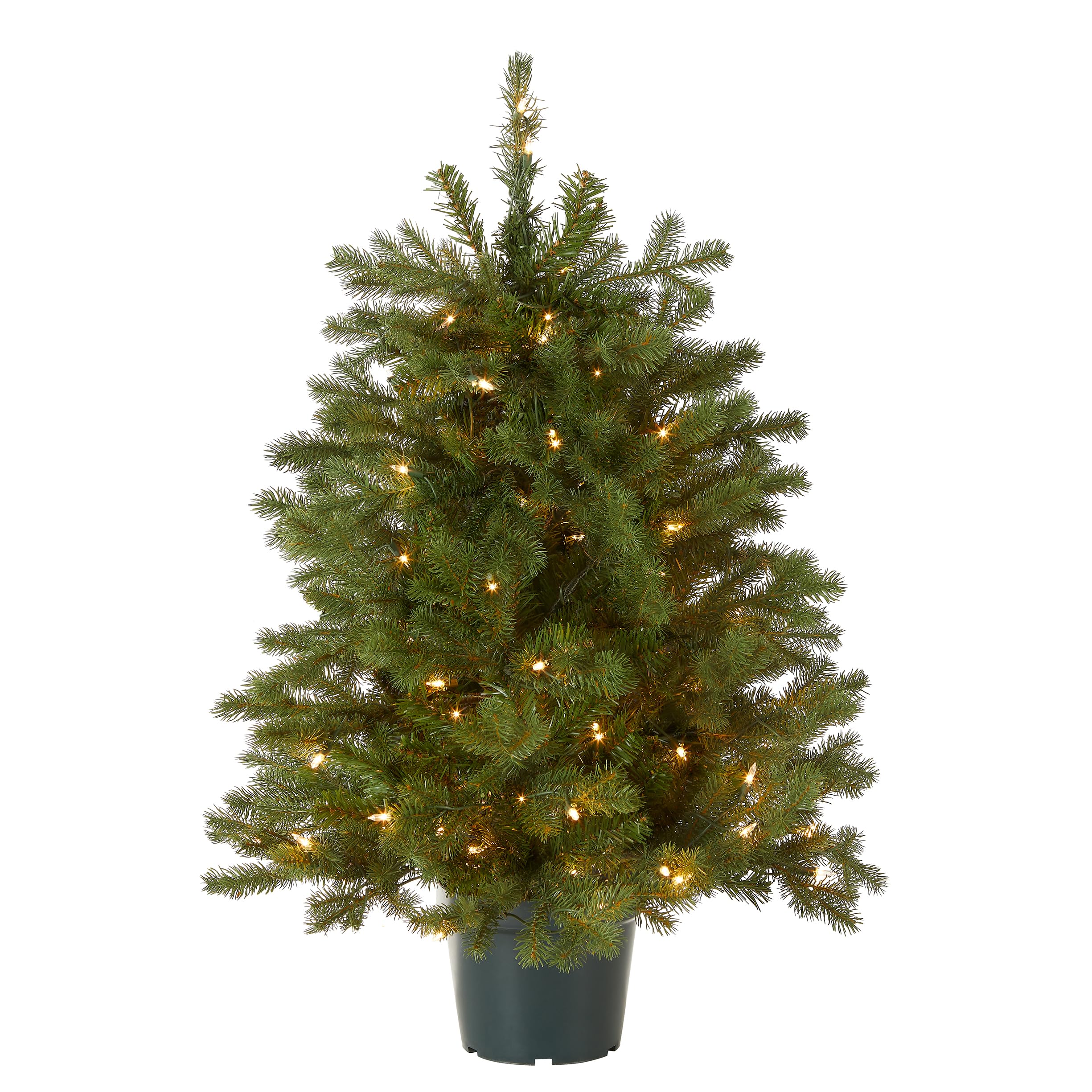 National Tree Company Hampton Spruce full front view showing lifelike shape and easy setup