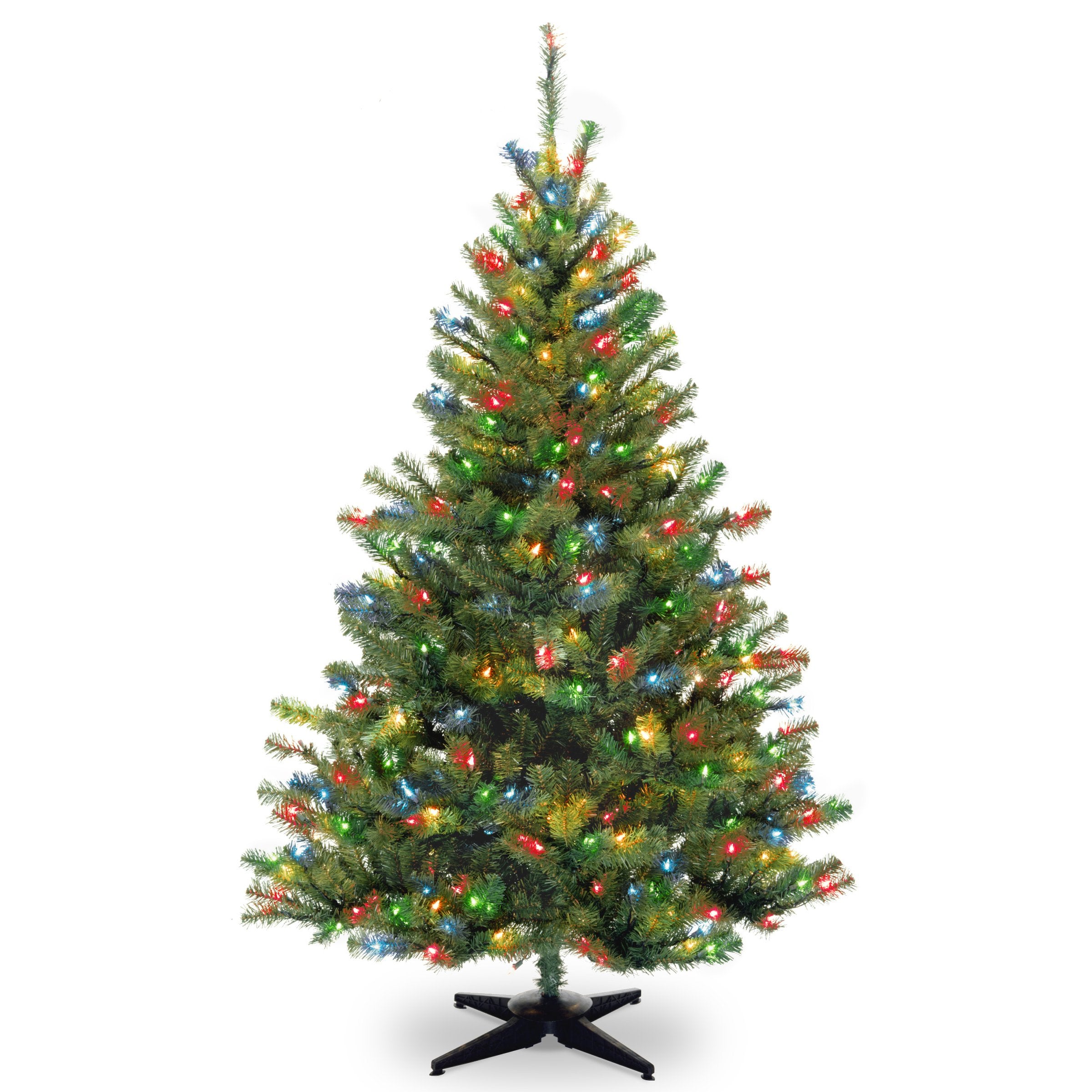 National Tree Company Kincaid Spruce front view showing full silhouette and wide profile