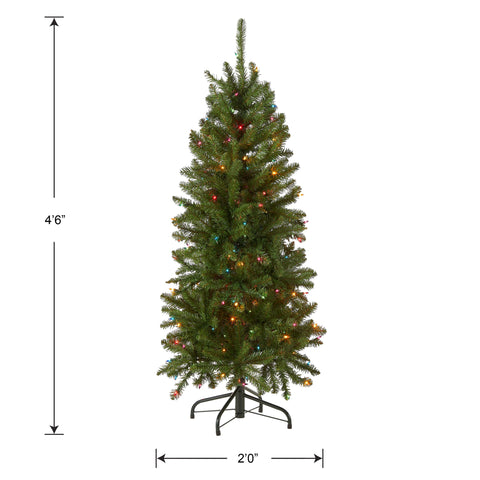 National Tree Company metal base and folded sections showing stable support and easy storage