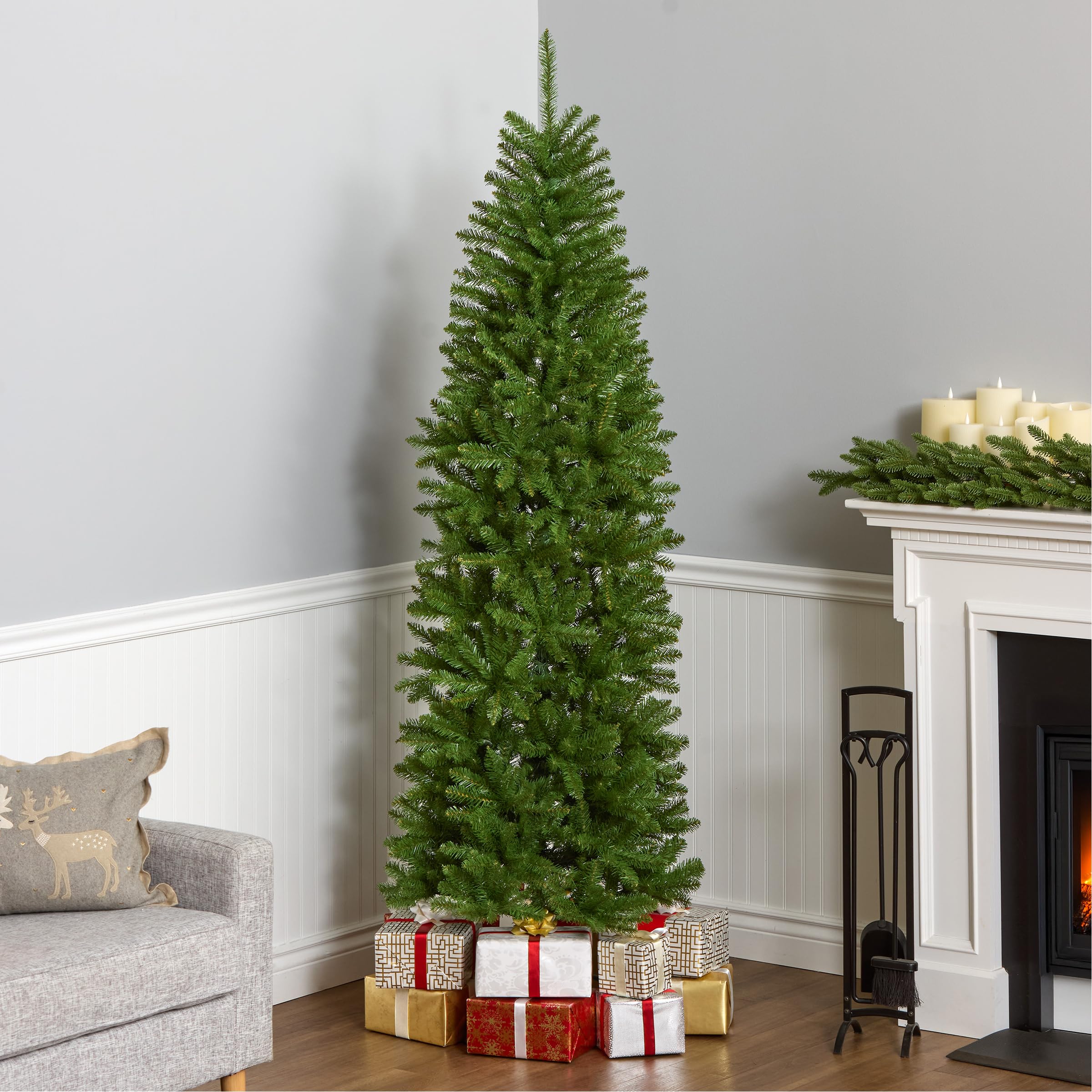 National Tree Company Kingswood Fir close-up of branch tips offering realistic texture