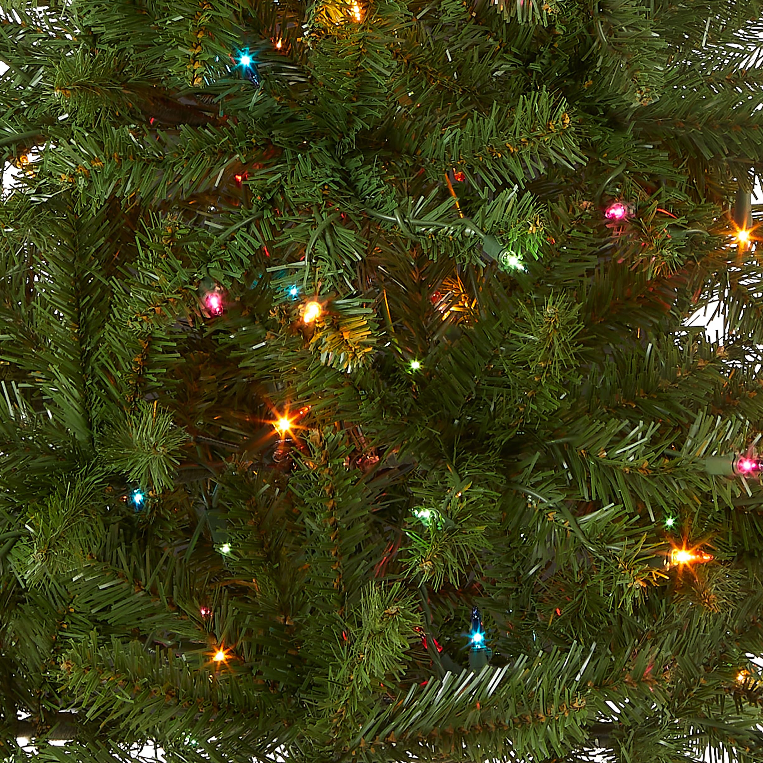 National Tree Company close-up of branch tips highlighting realistic texture and ornament support