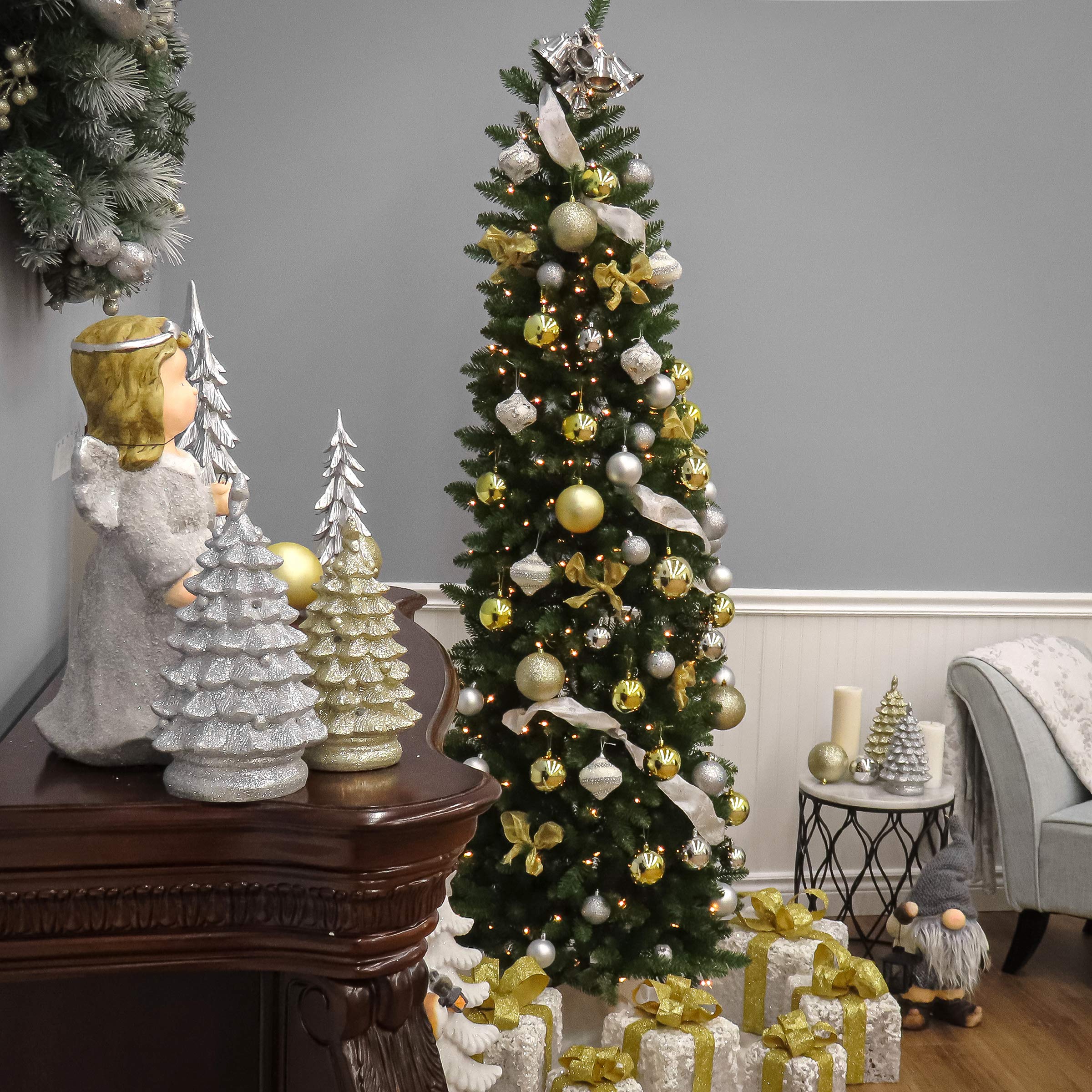 National Tree Company Kingswood Fir folded branches ready for compact storage between seasons