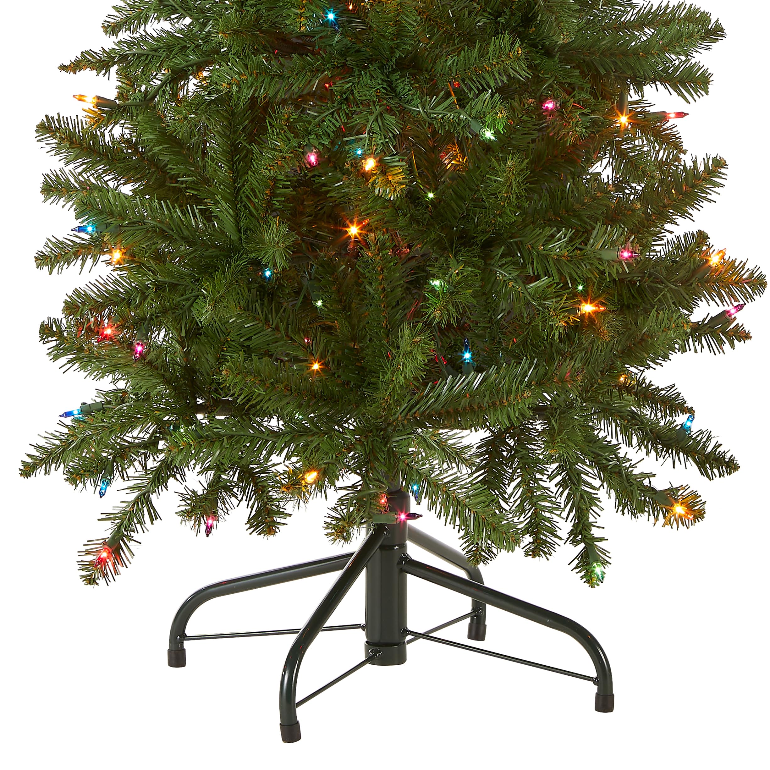 National Tree Company multicolor lights detail showing even illumination and factory-installed convenience