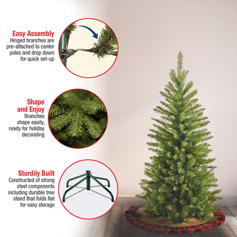 National Tree Company Kingswood Fir folded and boxed for compact offseason storage