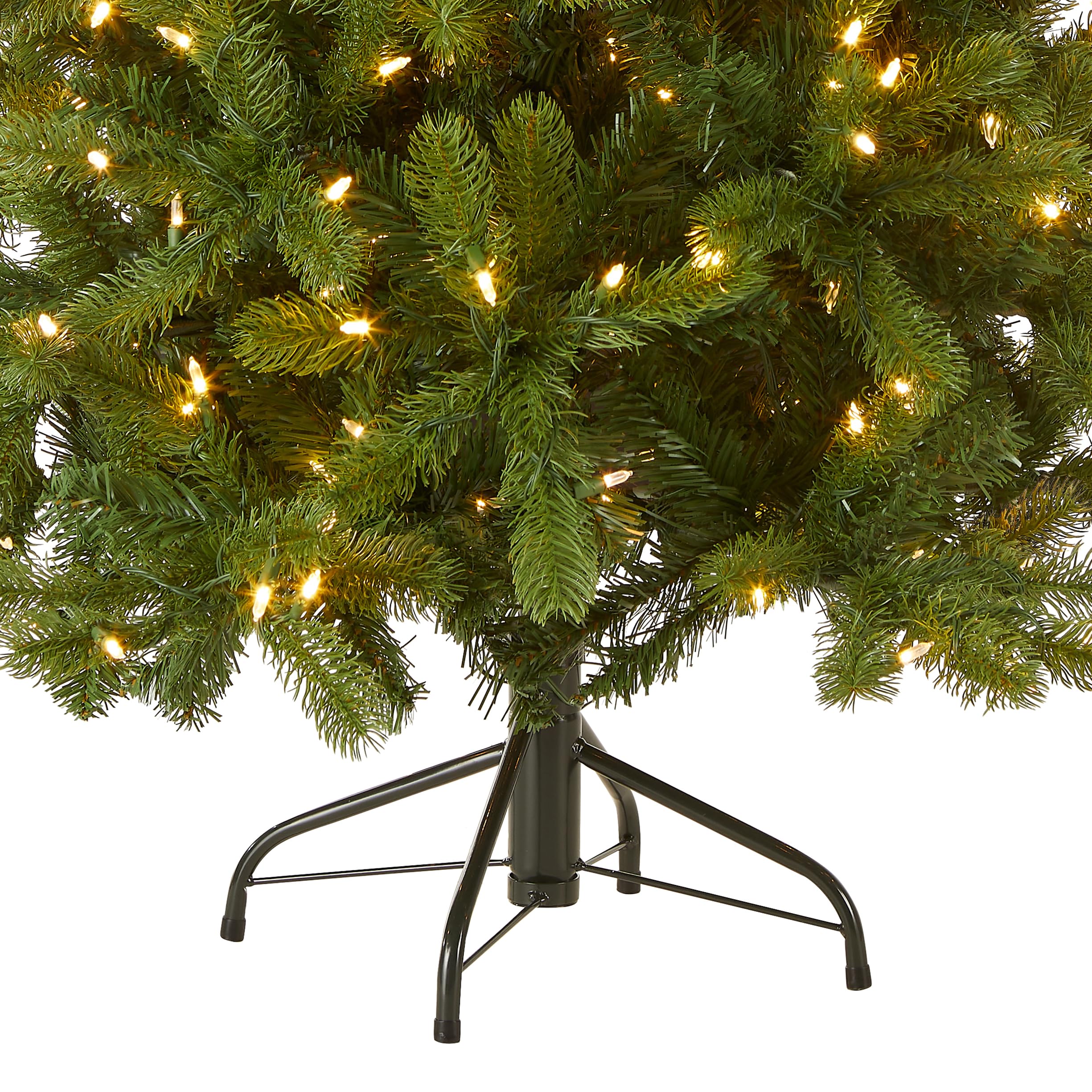 National Tree Company dual-color LED lights and control switch displaying versatile lighting benefit