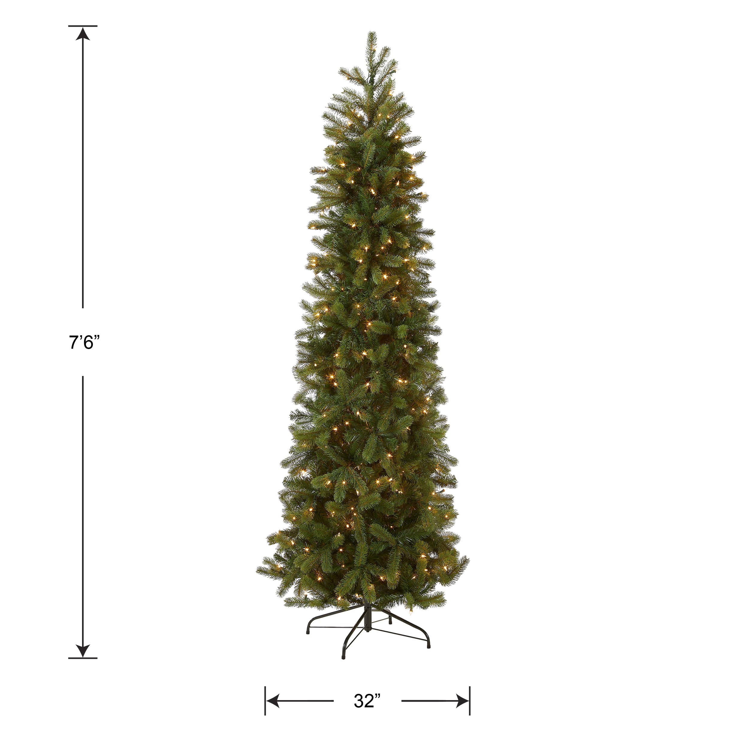 National Tree Company decorated tree in living room to showcase scale and holiday ambiance