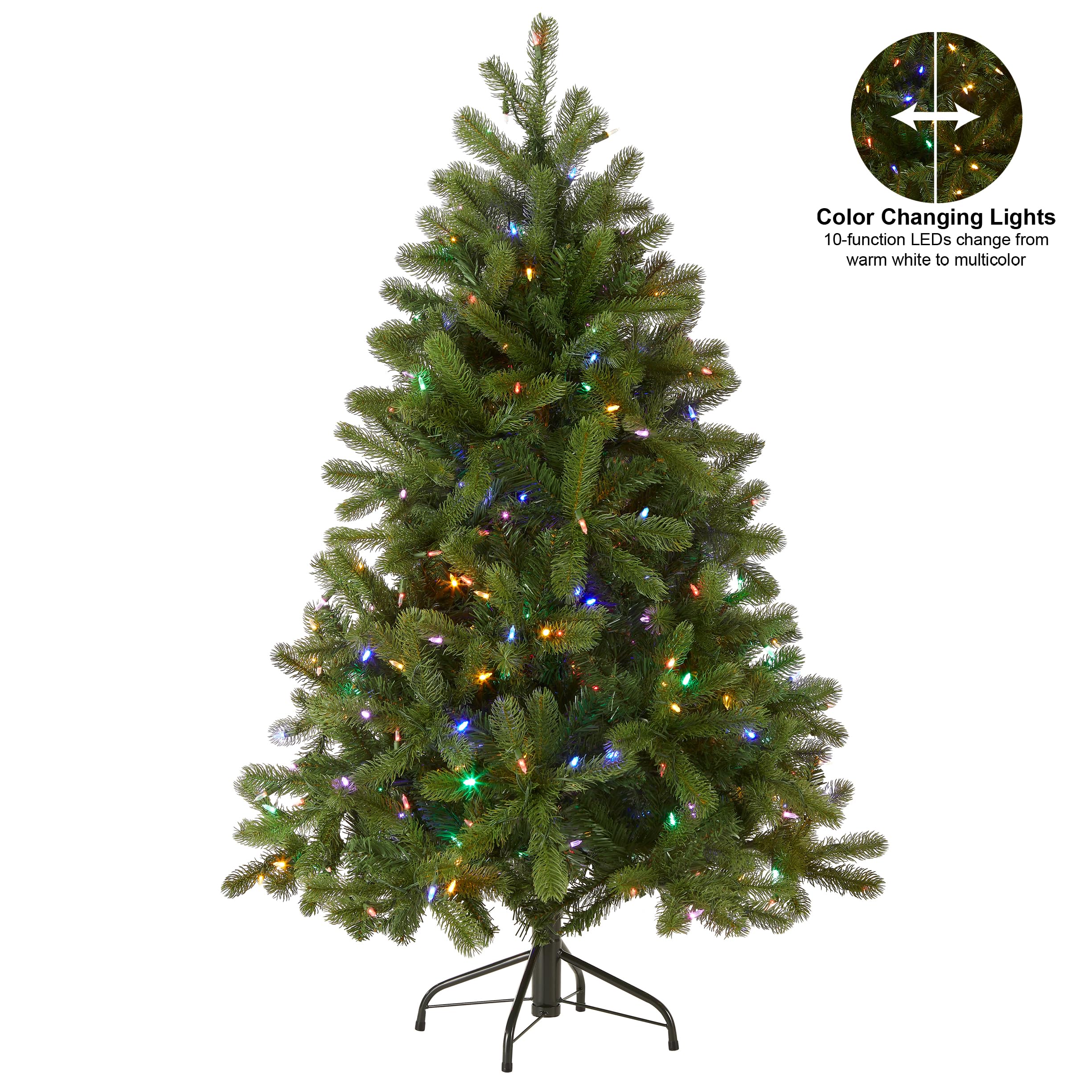 National Tree Company sturdy metal base and pole for stable, long-lasting display benefit