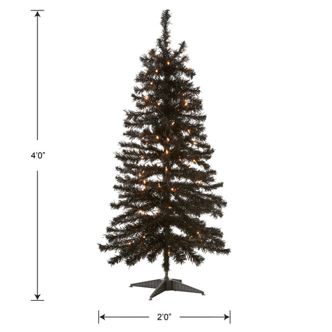 National Tree Company metal base and stand detail shows sturdy support and simple setup