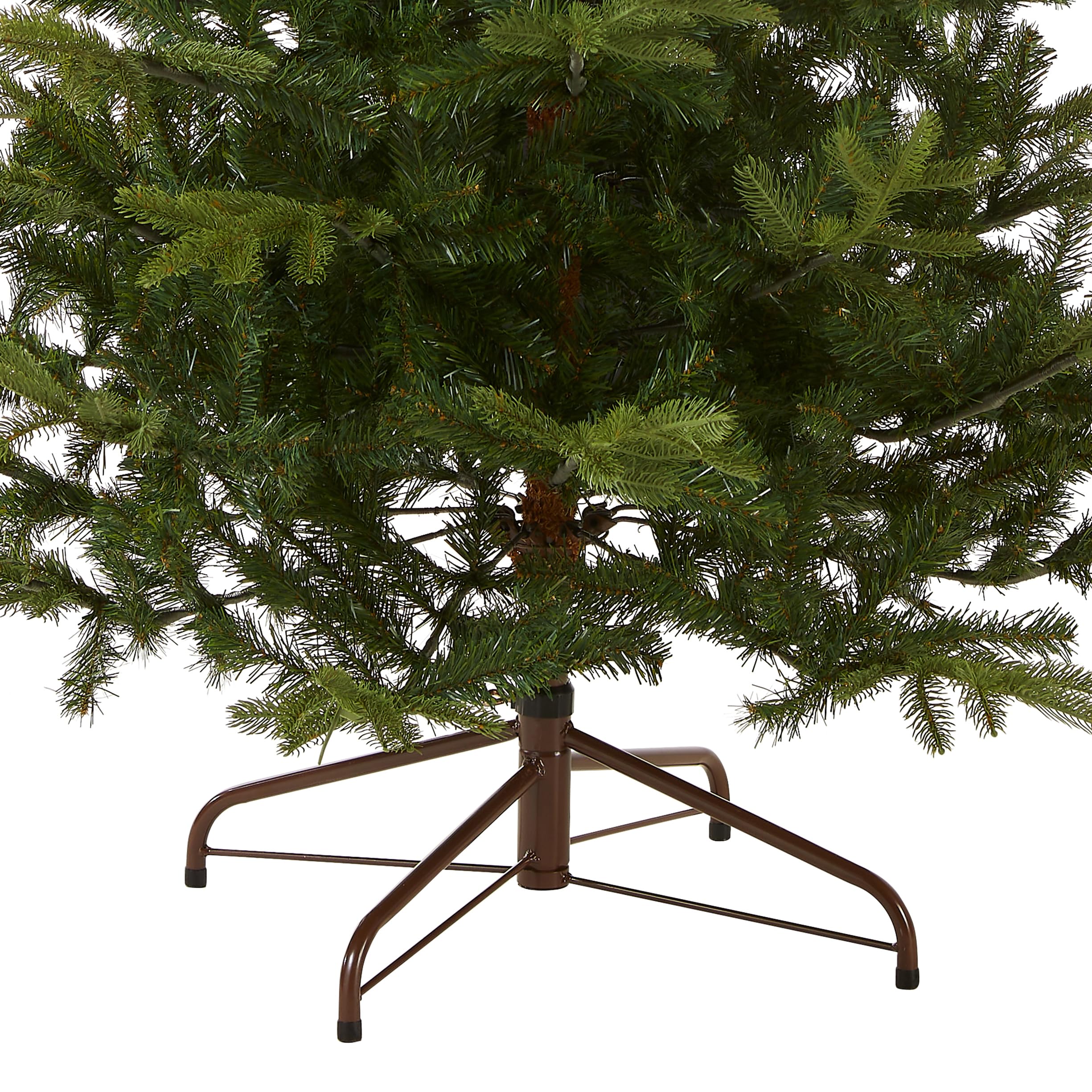 National Tree Company metal stand and center pole detail showing sturdy support and stability