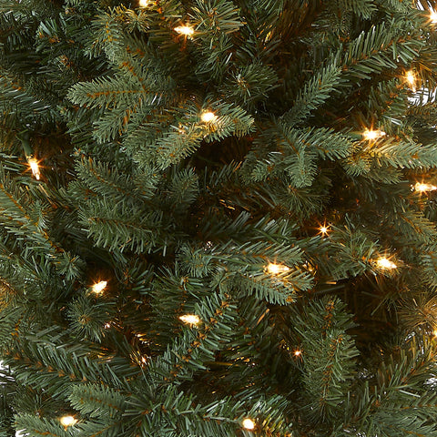 National Tree Company close-up of branch tips highlighting lifelike texture and durable construction