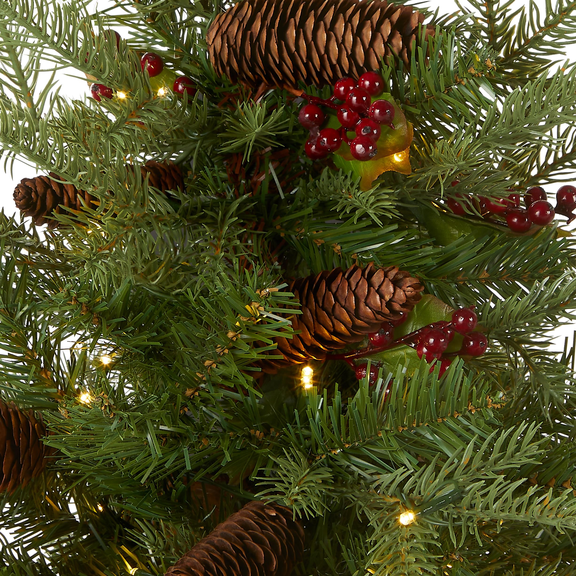 National Tree Company close-up of "Feel Real" branch tips showing realistic texture