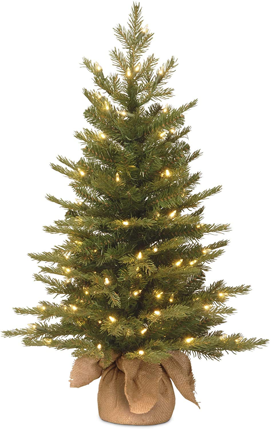 National Tree Company Nordic Spruce front view showing full silhouette and wide profile benefit