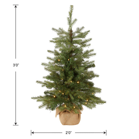 National Tree Company tabletop display in living room adding festive ambiance