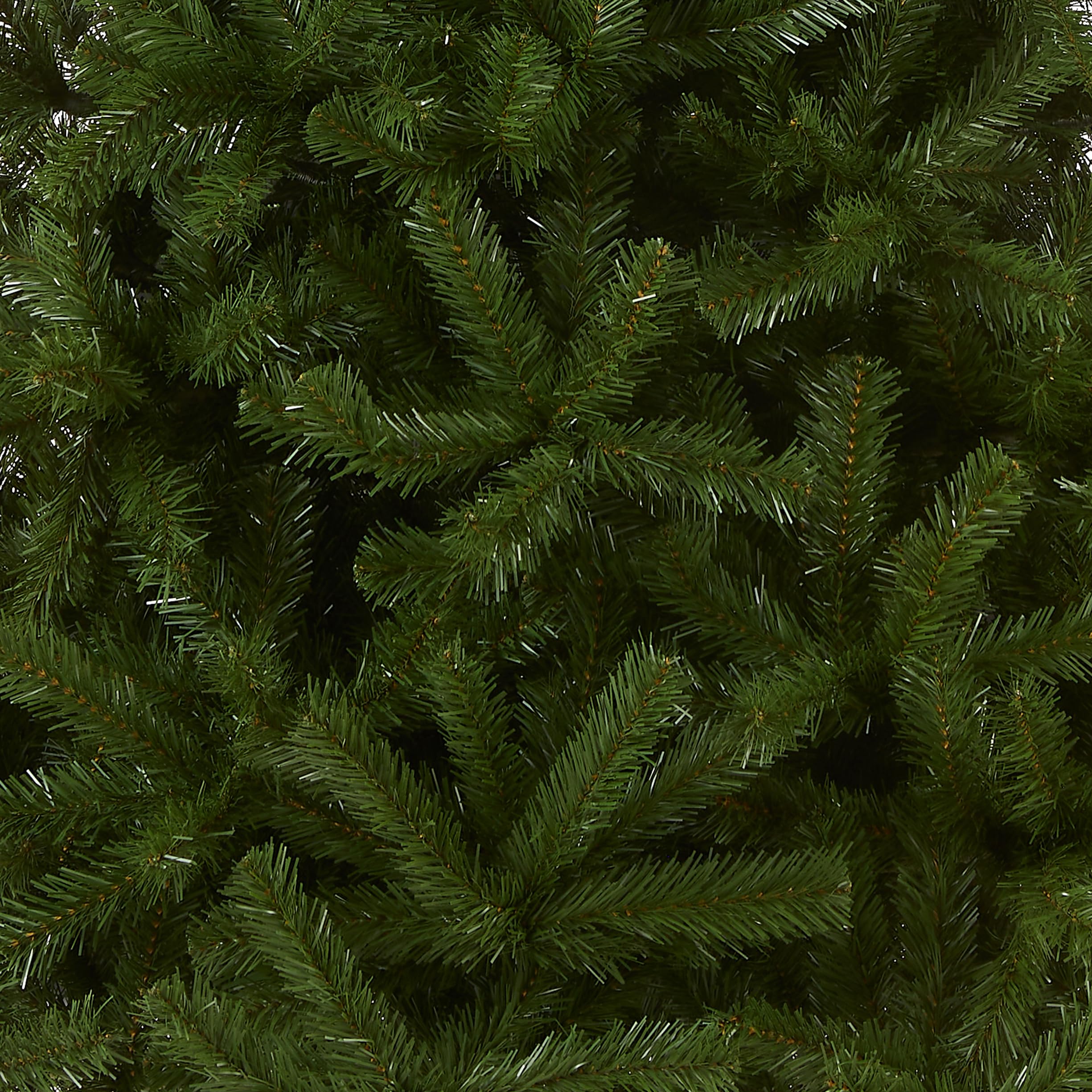 National Tree Company close-up of branch tips highlighting lifelike texture and ornament support