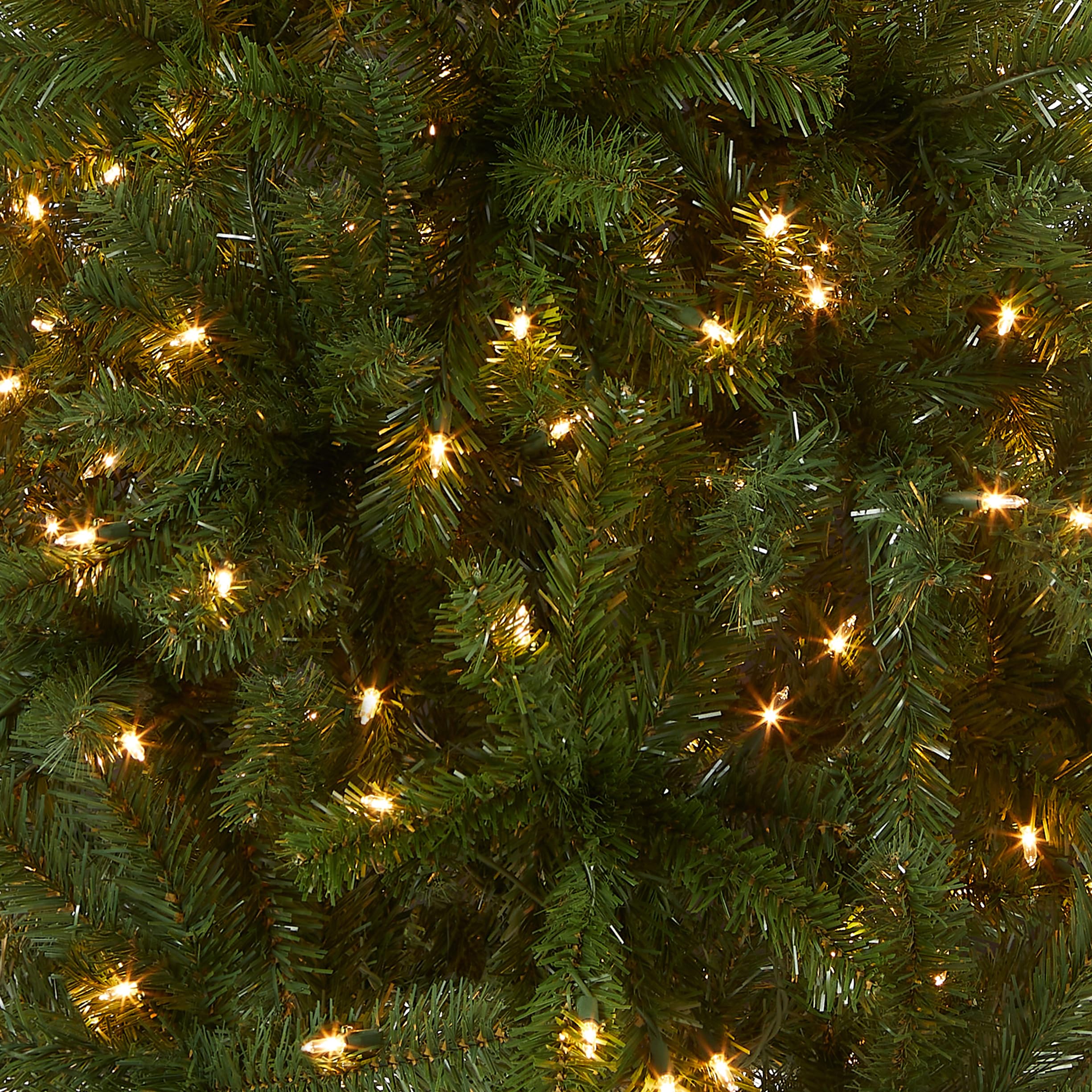National Tree Company close-up of branch tips highlighting lifelike texture and ornament support
