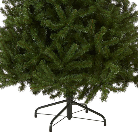National Tree Company metal base detail showing sturdy support and stable placement benefit