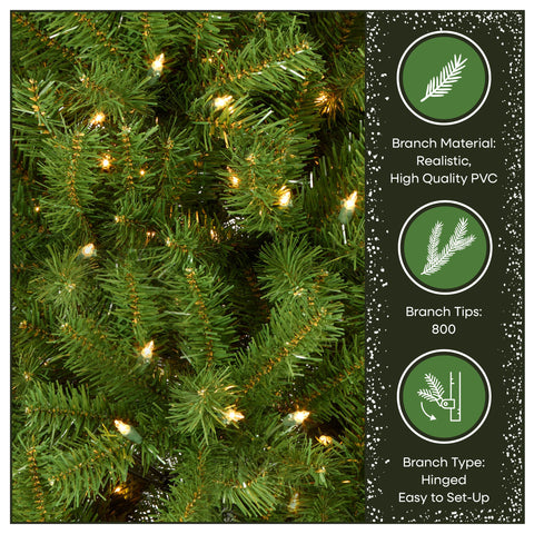 National Tree Company top branch tip close-up highlighting lifelike needle shape and strength