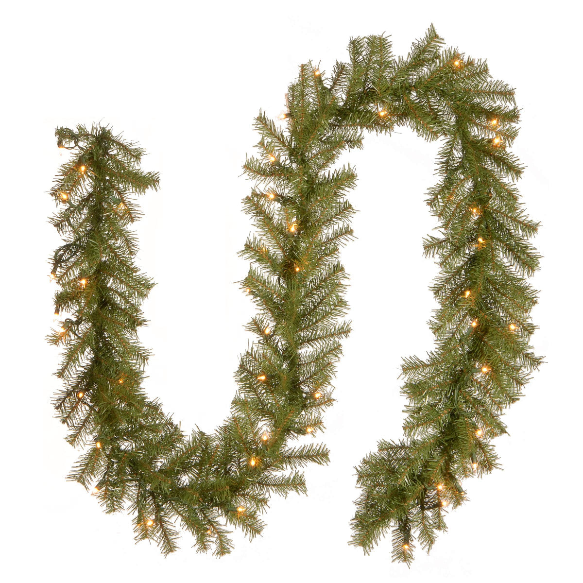 National Tree Company garland front view showing full length and natural appearance