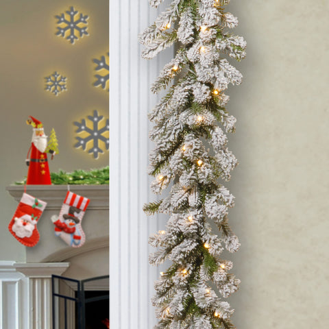 National Tree Company close-up of frosted polyethylene tips highlighting realistic texture and durability