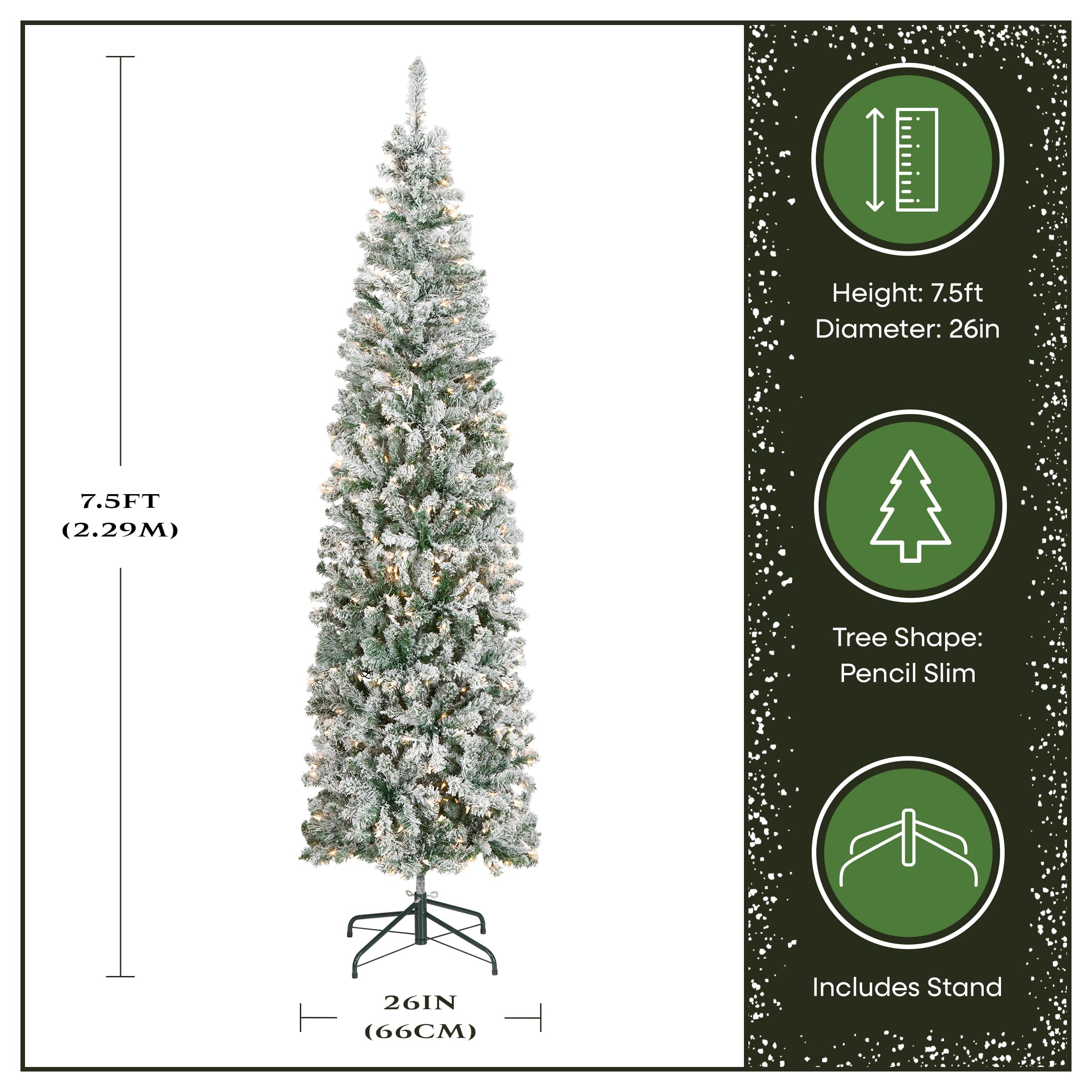 National Tree Company image of tree base and trunk assembly illustrating sturdy, quick-setup design