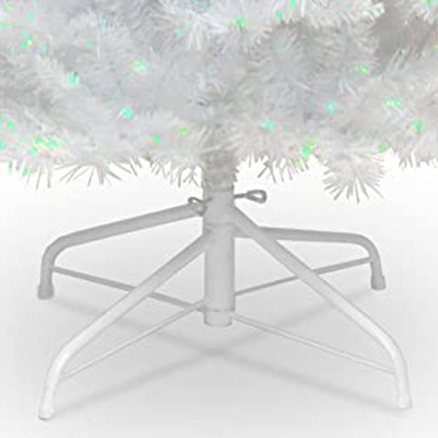 National Tree Company tree next to sofa for scale showing 6ft height fits common room layouts