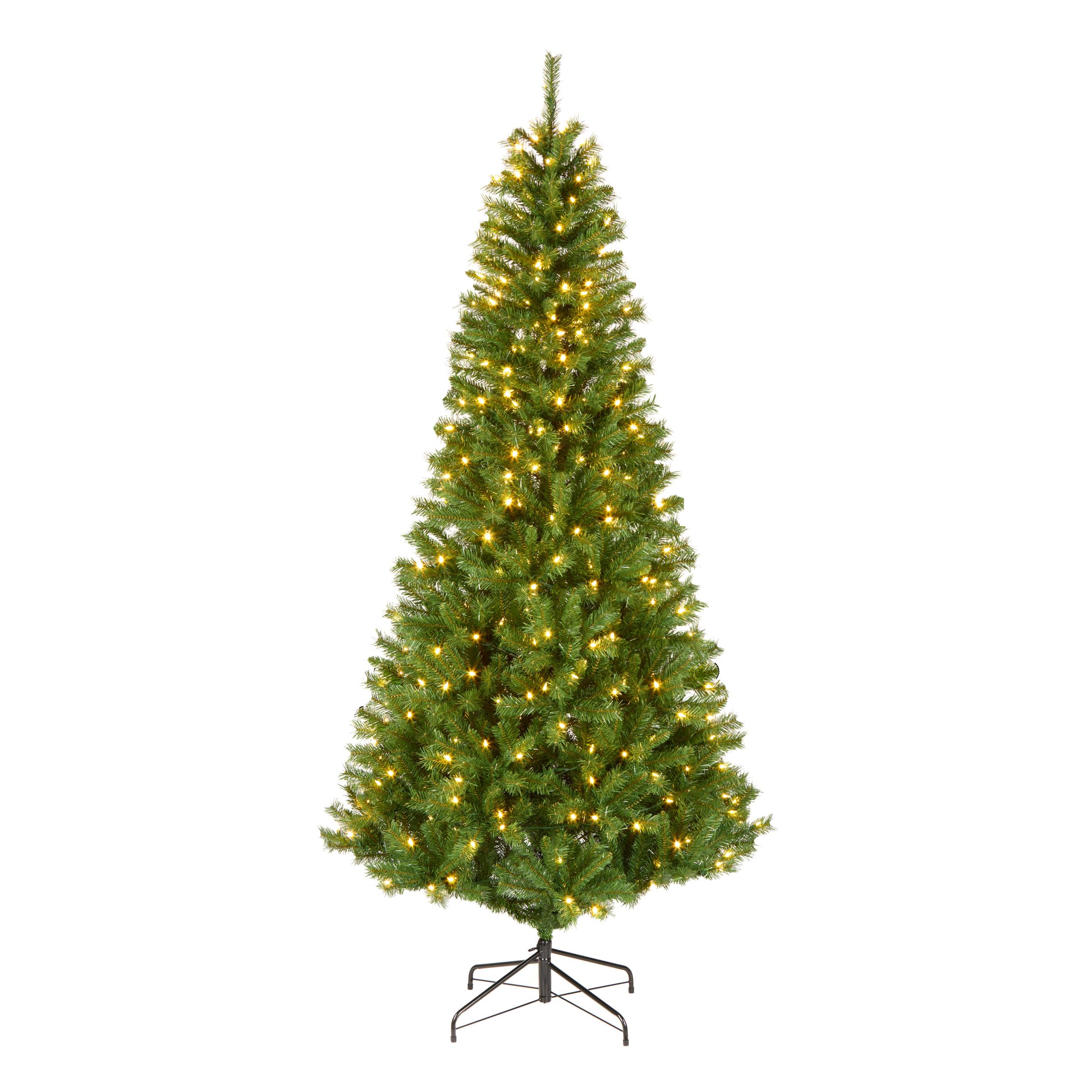 National Tree Company Winchester Pine front view showing slim profile and full foliage benefit: space-saving elegance