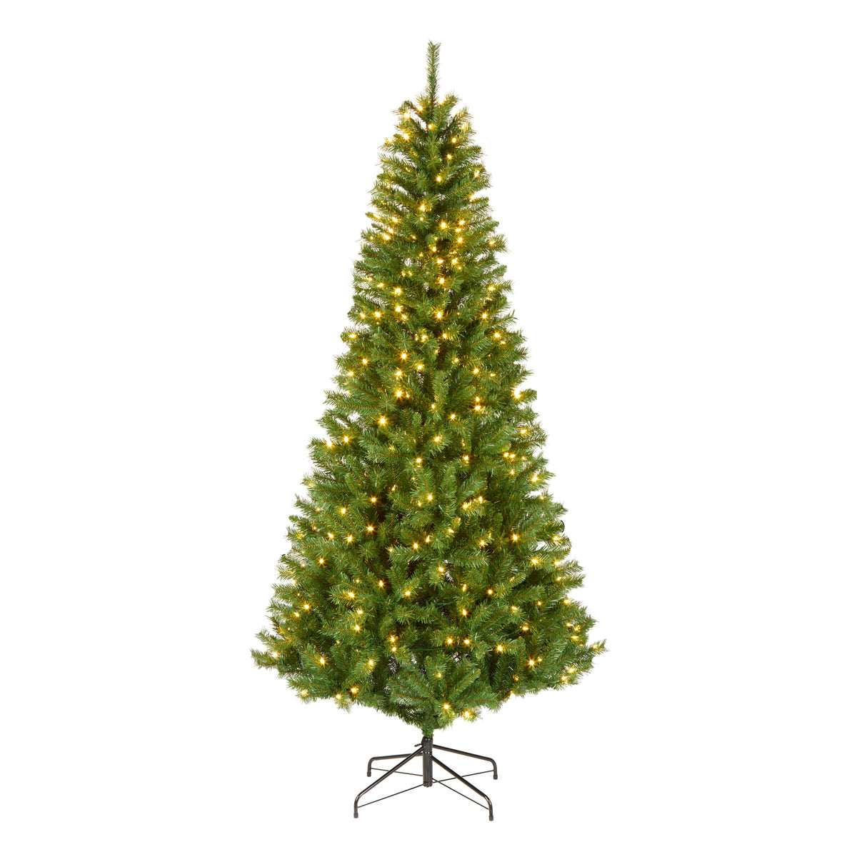 National Tree Company Winchester Pine front view showing slim profile and full foliage benefit: space-saving elegance