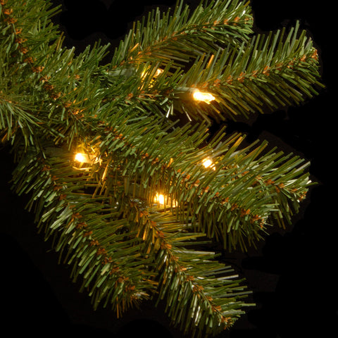 National Tree Company close-up of spruce branch tips highlighting realistic texture and durability