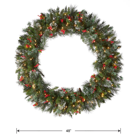 National Tree Company close-up of pine cones and berries showing crafted detail and seasonal charm