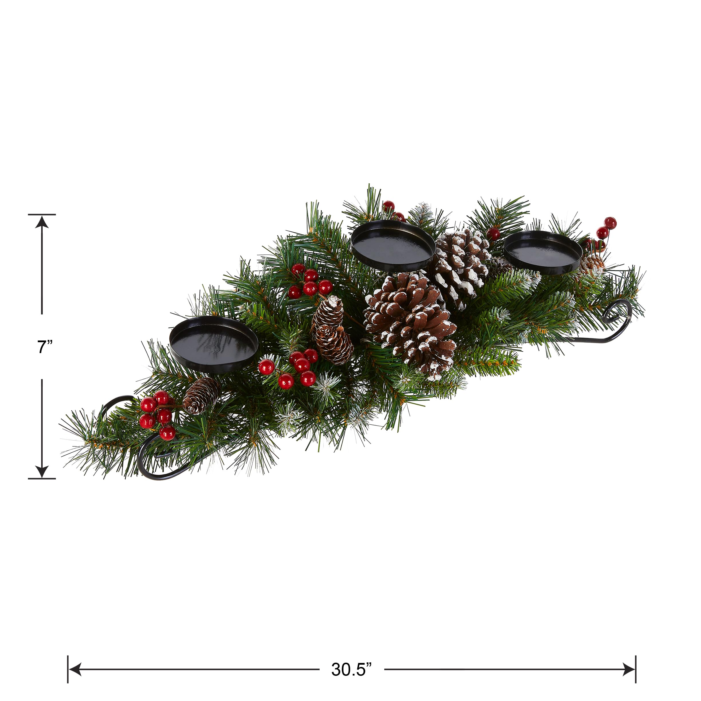 National Tree Company styled lifestyle display on entryway console adding holiday warmth