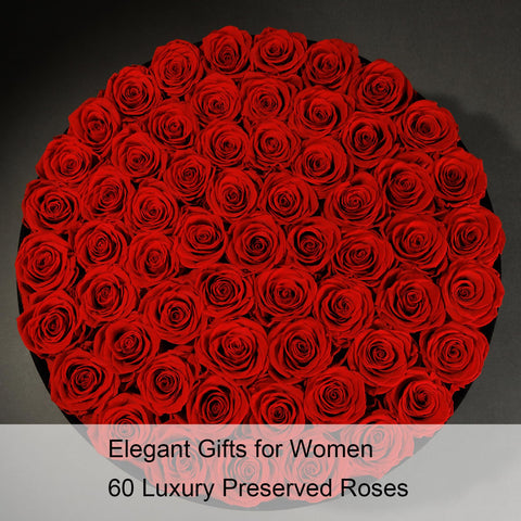 NATROSES roses held as gift demonstrating elegant unboxing and emotional impact