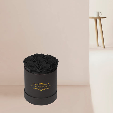 NATROSES hand holding box for scale revealing compact dimensions and easy gifting advantage