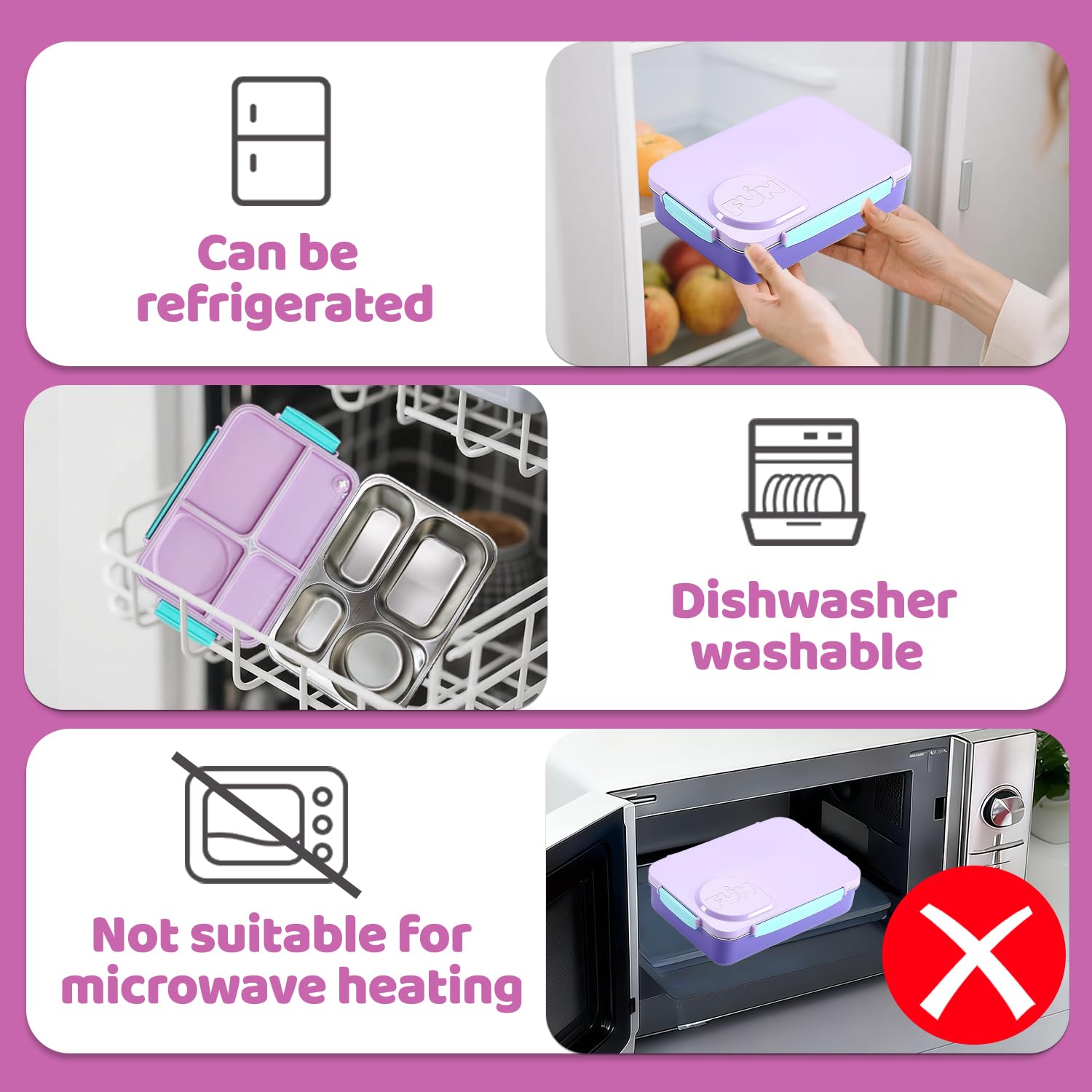NaTuGi rounded stainless steel inner corners designed for safety and easy cleaning