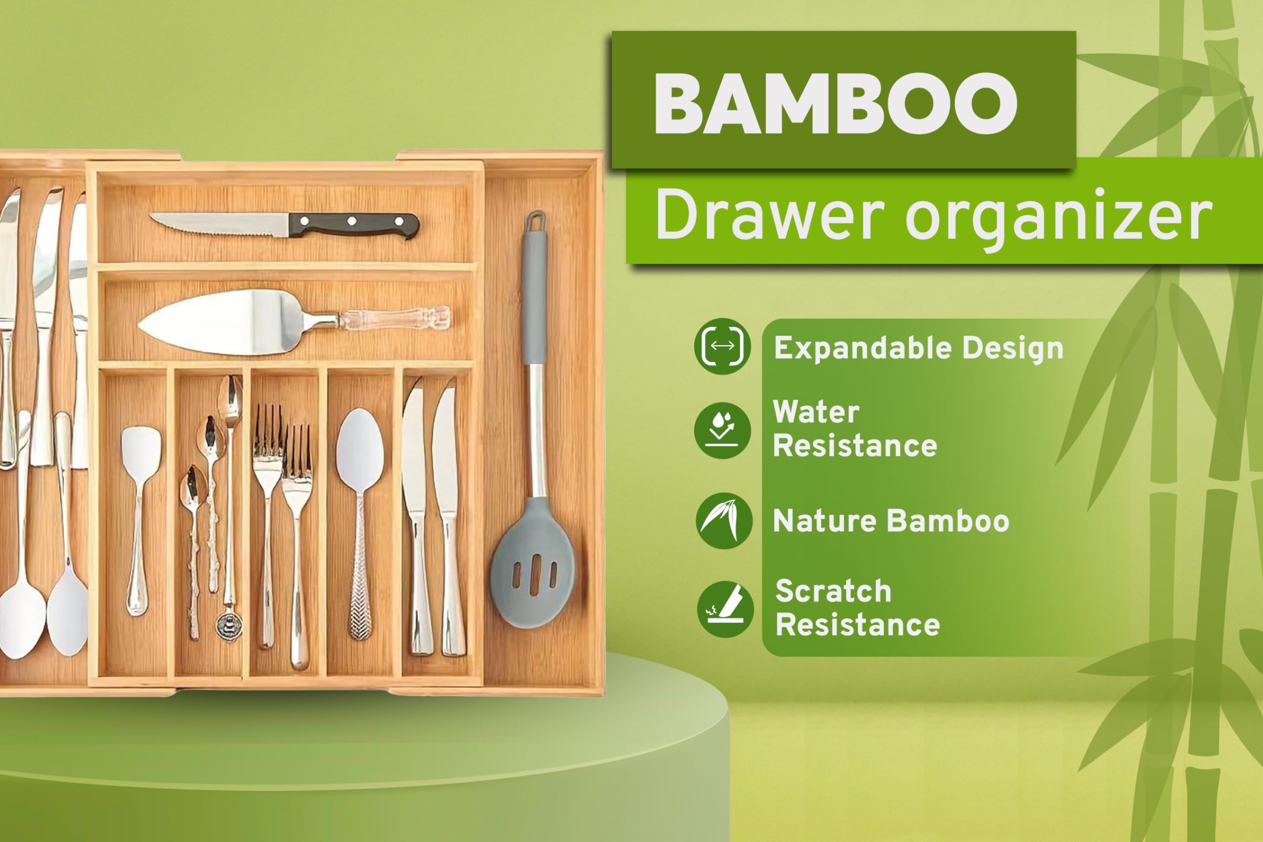 Nature Gear scale comparison showing organizer fitting standard drawer dimensions