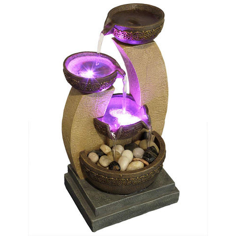 Nature's Mark natural river rocks arranged in basin adding texture and natural-looking finish
