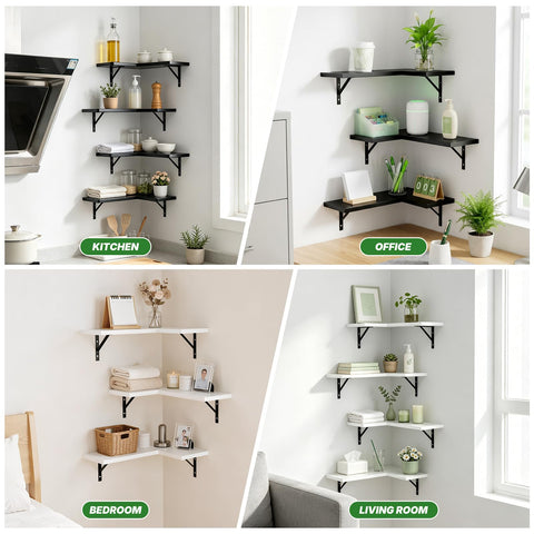 NATURE'S SOURCE bedroom styling with plants and frames showing decorative display benefit