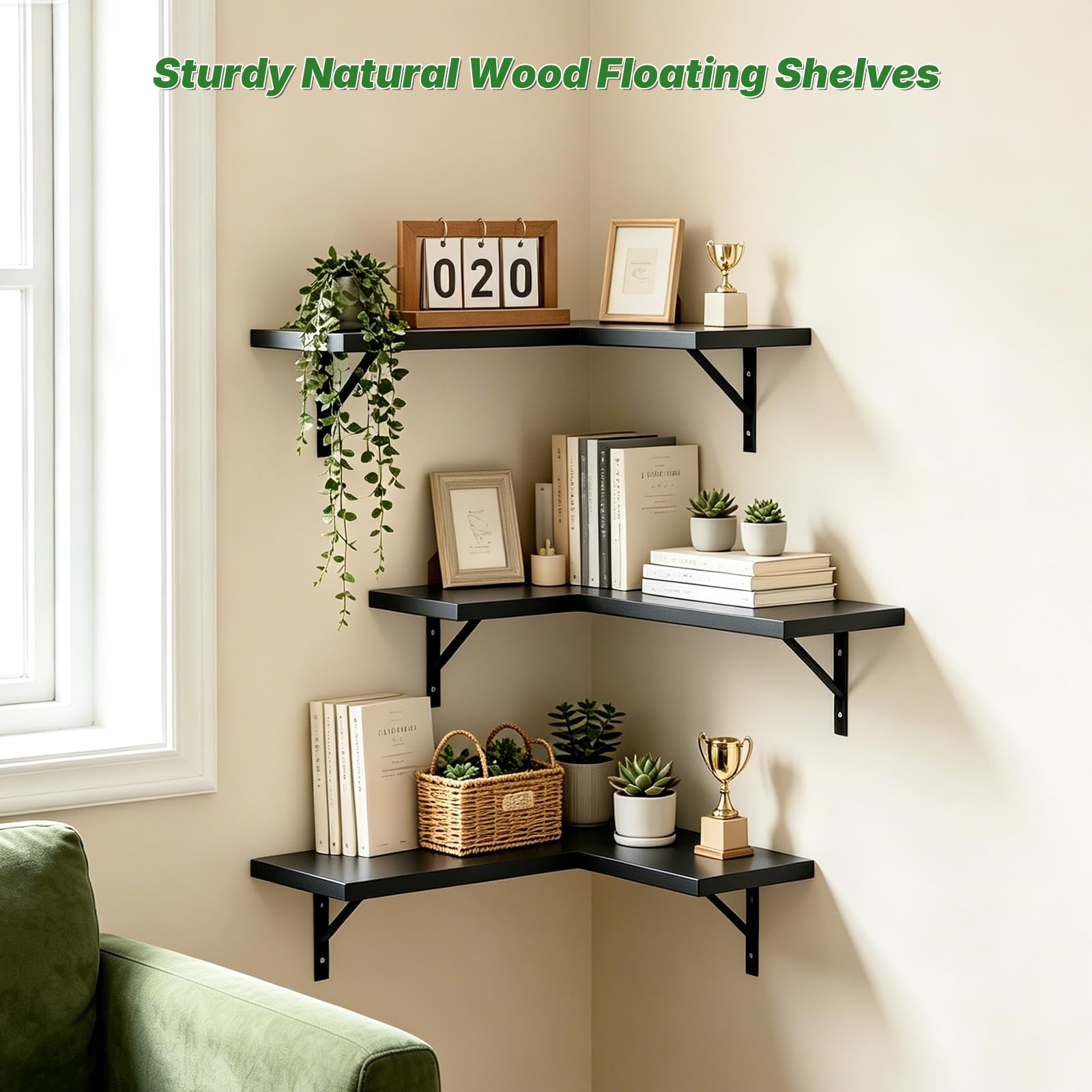 NATURE'S SOURCE bathroom installation displaying toiletries organized and space-saving benefit