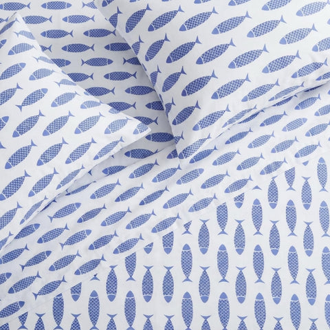 Nautica fitted sheet deep pocket stretched on mattress for secure fit