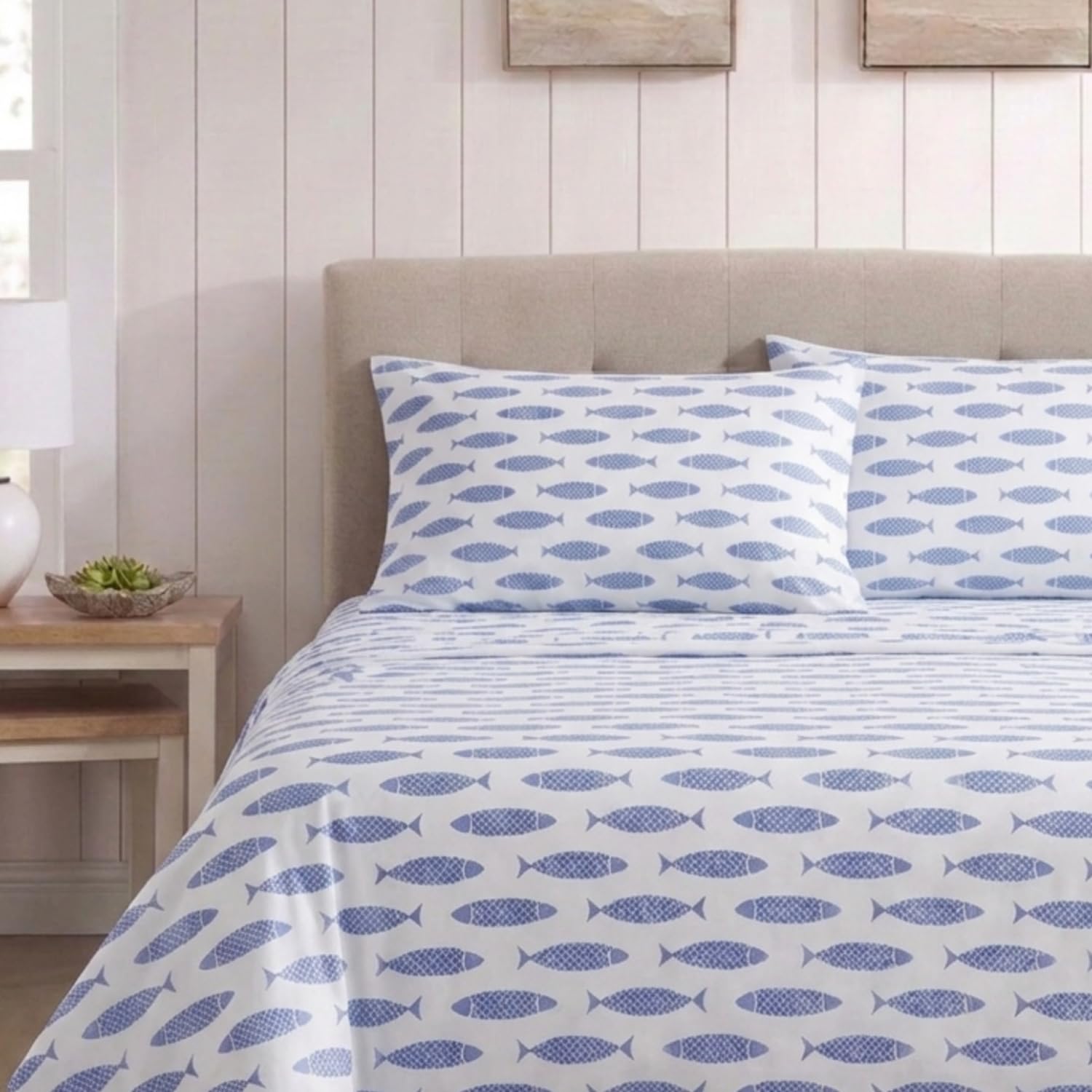 Nautica close-up of percale weave highlighting cool breathable texture