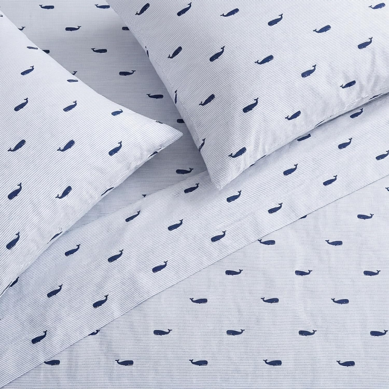 Nautica percale weave texture showing crisp cotton finish and breathable comfort